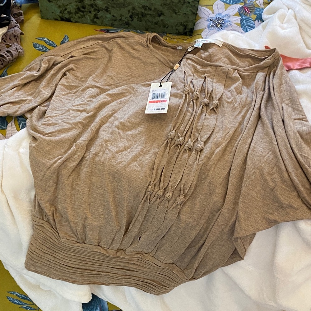 Elegant Tan Women's Top